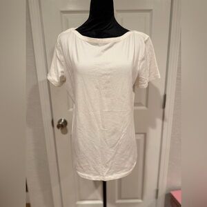 American Living White Short Sleeve Stretch Tee, XL